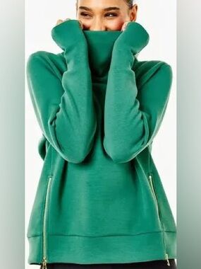 Addison Bay Polished Double Knit Zip Everyday Pullover